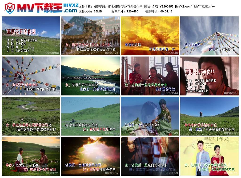 望海高歌_萍水相逢-草原花开等你来_国语_合唱_YE900456